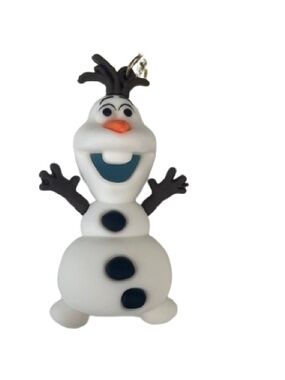 Disney Frozen Olaf 3D Figurine Character Keychain with Gold Clip